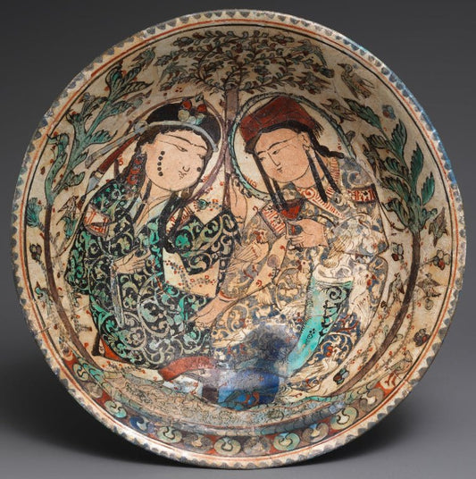Mina’i Ware Ceramics: Persian Overglaze Pottery, Courtly Themes, and Artistic Innovation
