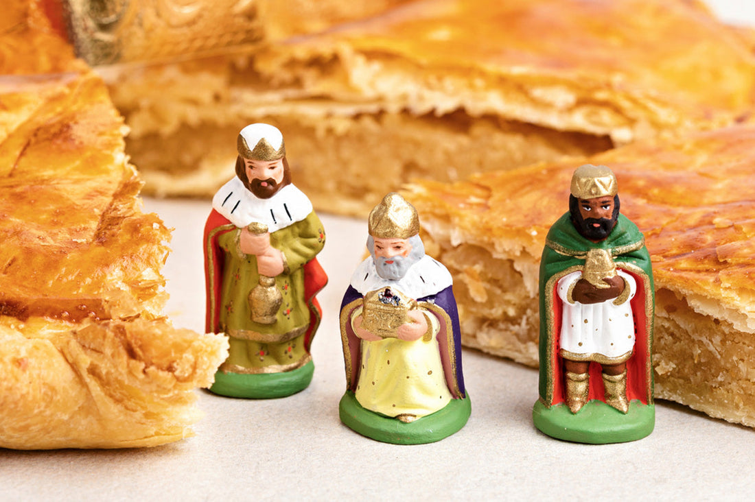 galette des rois, French Epiphany cake, feve, fève, French king cake, king cake baby, Epiphany cake, Epiphany tradition, frangipane, puff pastry, French cake figurines, porcelain feves, French pastry, Three Kings Day cake, French bakery, January tradition