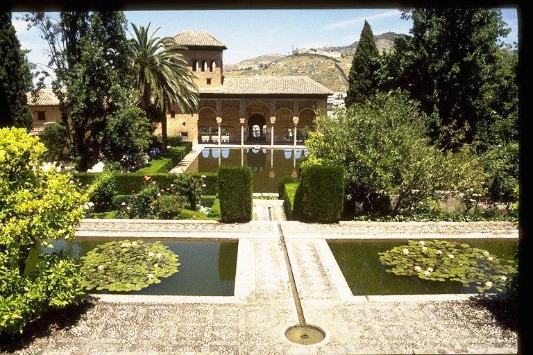 Islamic garden, charbagh layout, paradise garden, water feature, sensory garden, reflection space, shade retreat, garden symbolism, oasis escape, Qur’an inspired garden, peaceful garden design, enclosed garden, garden for contemplation