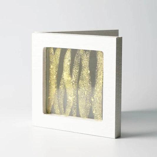 Japanese decorative panel, SUKIMA art panel, gold leaf glass art, silver leaf Japanese paper, Tokyo handmade decor, washi paper home decor, fusuma inspired decoration, modern Japanese interior design, Japanese wedding gift, Japanese housewarming gift, tabletop folding screen, artisan glass and wood panel, gold and silver foil decoration, traditional Japanese craftsmanship, handmade Japanese art display
