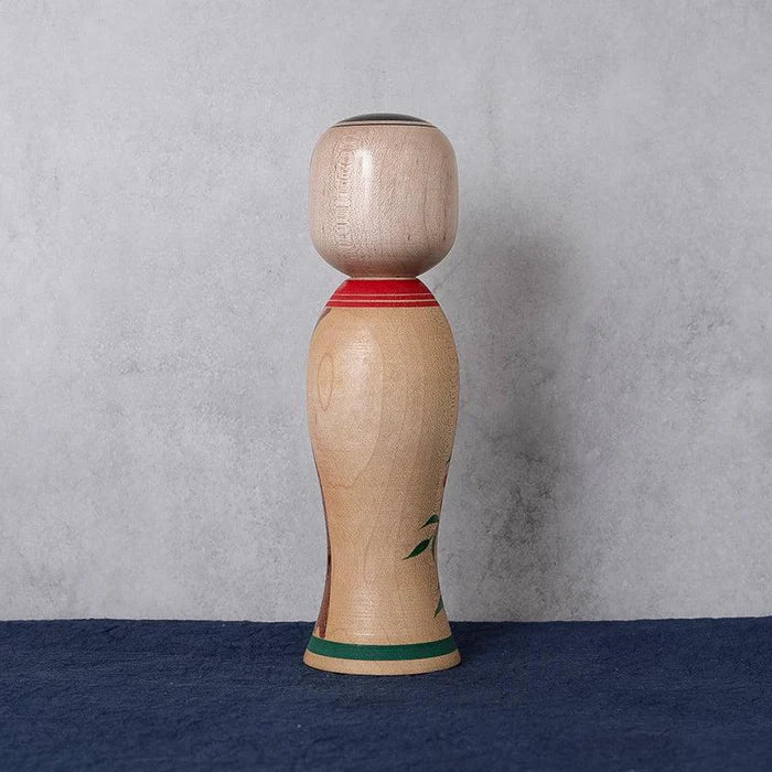 Tsuchiyu kokeshi, Akihiro Konno kokeshi, Japanese wooden doll, traditional kokeshi Japan, Taisho era kokeshi, cherry blossom kokeshi, Aizu makie kokeshi, Japanese folk art doll, handmade kokeshi doll, Fukushima crafts, black cat kokeshi, Japanese souvenir doll, maple wood kokeshi, Japanese decorative figurine, collectible kokeshi, Japan artisan doll, symbolic Japanese doll, protective Japanese ornament, Japanese cultural gift, handcrafted wooden doll Japan