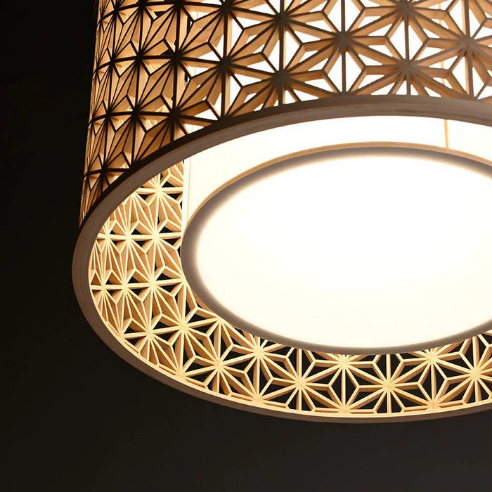 Kumiko lamp, Japanese Kumiko light, hemp leaf pattern lamp, Asanoha light, Japanese pendant light, Japanese table lamp, Kyoto Hinoki lamp, handmade Japanese lamp, Murayama Mokko Kumiko, Japanese wooden lamp, traditional Japanese lighting, artisan wood lamp, Kyo Sashimono lamp, Hinoki cypress lamp, Japanese joinery lamp, Japanese geometric light, handmade Kumiko lighting, hemp leaf Kumiko shade, Japanese cultural home decor