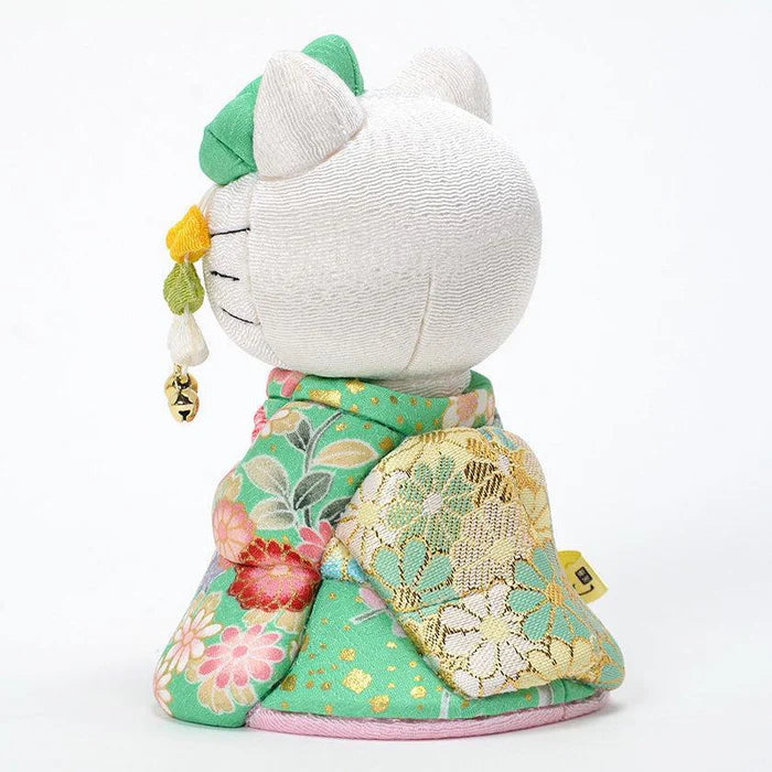 Hello Kitty Maneki Neko, Hello Kitty beckoning cat, Hello Kitty kimono doll, Japanese lucky cat Hello Kitty, Maiko Hello Kitty doll, Edo Kimekomi Hello Kitty, Japanese artisan Hello Kitty, Hello Kitty traditional doll, Japanese cultural Hello Kitty collectible, Hello Kitty geisha figurine, Japanese good luck cat gift, handcrafted Hello Kitty doll, Hello Kitty Edo art doll, Hello Kitty kimono ornament, Hello Kitty prosperity charm.