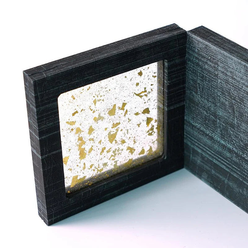 Japanese decorative panel, SUKIMA art panel, gold leaf glass art, silver leaf Japanese paper, Tokyo handmade decor, washi paper home decor, fusuma inspired decoration, modern Japanese interior design, Japanese wedding gift, Japanese housewarming gift, tabletop folding screen, artisan glass and wood panel, gold and silver foil decoration, traditional Japanese craftsmanship, handmade Japanese art display