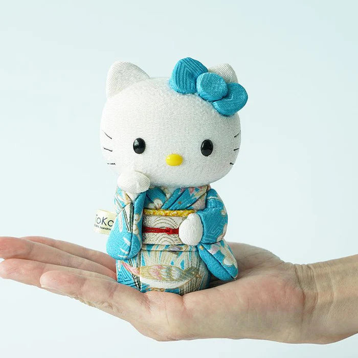 Hello Kitty beckoning cat, Hello Kitty maneki-neko, kimekomi Hello Kitty, Japanese lucky cat doll, Kakinuma Dolls Hello Kitty, kimono Hello Kitty figurine, traditional Japanese Hello Kitty, Hello Kitty good luck charm, Hello Kitty fortune cat, Hello Kitty collectible doll, Hello Kitty cultural gift, maneki-neko with kimono, handmade Hello Kitty doll, Japanese Hello Kitty gift, Hello Kitty for health luck love wealth success