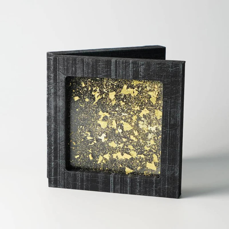 Japanese decorative panel, SUKIMA art panel, gold leaf glass art, silver leaf Japanese paper, Tokyo handmade decor, washi paper home decor, fusuma inspired decoration, modern Japanese interior design, Japanese wedding gift, Japanese housewarming gift, tabletop folding screen, artisan glass and wood panel, gold and silver foil decoration, traditional Japanese craftsmanship, handmade Japanese art display
