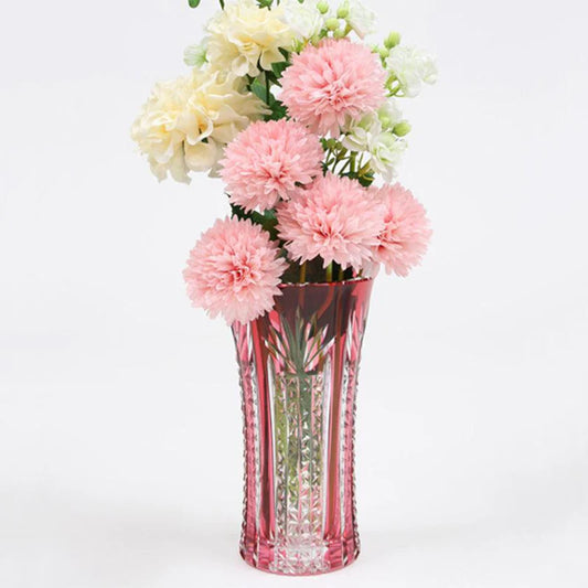 Edo Kiriko vase, Kagami Crystal red vase, Japanese cut glass vase, bamboo leaf pattern vase, hemp leaf crystal vase, handmade Japanese crystal, traditional Japanese vase, luxury Japanese glassware, red crystal flower vase, Japanese cultural gift, Edo cut glass, Kagami Crystal Edo Kiriko, bamboo and hemp leaf vase, collectible Japanese vase, hand-cut crystal vase, symbolic Japanese patterns