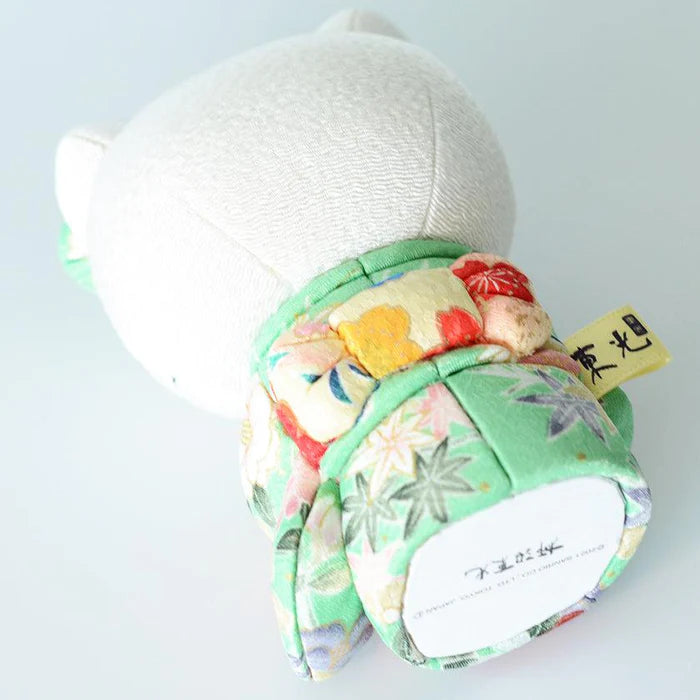 Hello Kitty beckoning cat, Hello Kitty maneki-neko, kimekomi Hello Kitty, Japanese lucky cat doll, Kakinuma Dolls Hello Kitty, kimono Hello Kitty figurine, traditional Japanese Hello Kitty, Hello Kitty good luck charm, Hello Kitty fortune cat, Hello Kitty collectible doll, Hello Kitty cultural gift, maneki-neko with kimono, handmade Hello Kitty doll, Japanese Hello Kitty gift, Hello Kitty for health luck love wealth success