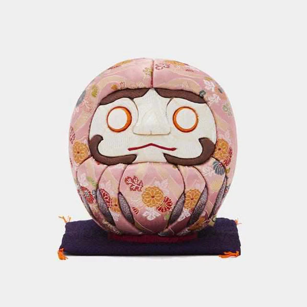 Edo Daruma doll, Nishijin-ori Daruma, Yuzen kimono Daruma, Kakinuma Dolls Daruma, Japanese lucky doll, traditional Daruma decoration, Japanese perseverance talisman, handmade Daruma Japan, kimono fabric Daruma, Japanese goal-setting charm, Edo Kimekomi doll, large decorative Daruma, cultural Japanese gift, handcrafted Daruma figure, Japanese home decor charm, Daruma doll for success, Japanese traditional crafts, good luck Daruma ornament, collectible Daruma Japan.