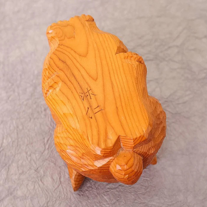 Ichii Itto Bori, Hiroshi Washizuka, Japanese wood carving, rabbit figurine, yew wood sculpture, traditional Japanese crafts, Hida region carving, hand-carved rabbit, Japanese folk art, wooden animal statue, Japanese lucky charm, Japanese prosperity symbol, handmade wood decor, collectible wooden figurine, Japanese artisan crafts, Japanese home ornament