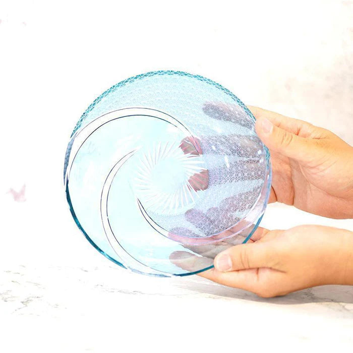 Japanese Kiriko glass plate, Edo Kiriko plate, Nagare Kiku glass, Japanese cut glass dish, artisan glassware Japan, handmade glass plate Tokyo, Japanese decorative plate, chrysanthemum glass design, spiral glass art plate, traditional Japanese glassware, collectible Japanese plate, soda glass Japan, Kiriko dish handmade, Japanese art plate, glass serving dish Japan