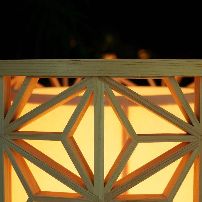 Kumiko lamp, Japanese Kumiko light, hemp leaf pattern lamp, Asanoha light, Japanese pendant light, Japanese table lamp, Kyoto Hinoki lamp, handmade Japanese lamp, Murayama Mokko Kumiko, Japanese wooden lamp, traditional Japanese lighting, artisan wood lamp, Kyo Sashimono lamp, Hinoki cypress lamp, Japanese joinery lamp, Japanese geometric light, handmade Kumiko lighting, hemp leaf Kumiko shade, Japanese cultural home decor