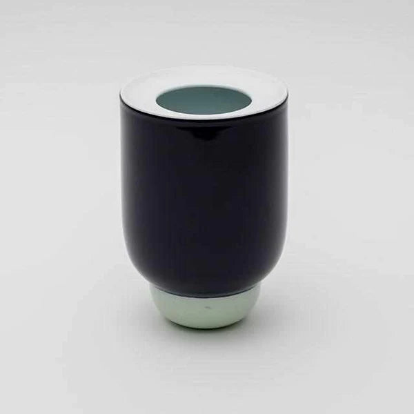 Pauline Deltour vase, Imari Arita porcelain vase, Japanese porcelain flower vase, modern Japanese vase, White Red vase, Dark Blue Celadon vase, designer porcelain vase Japan, contemporary Japanese ceramics, footed porcelain vase, Saga Prefecture pottery, handmade Japanese vase, luxury porcelain vase, Japanese design home decor, minimalist flower vase, collectible designer vase