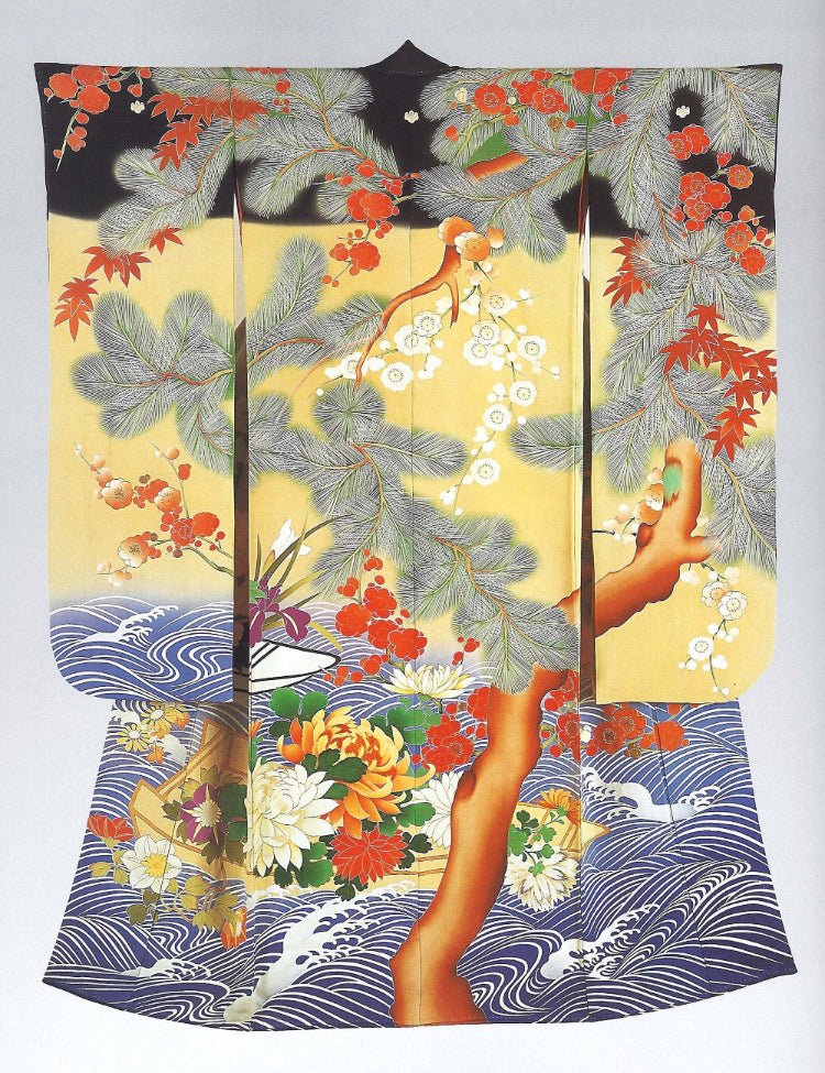 Japan Resist Dyeing Techniques: Yūzen Kimono, Itome-Yūzen, Bokashi-Zome, Hiki-Zome