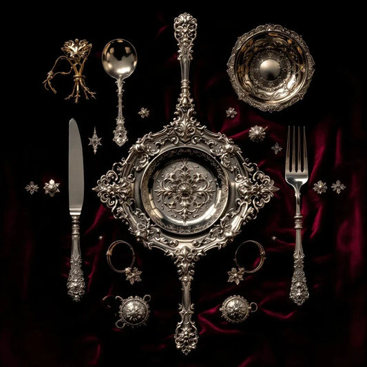 antique silver, vintage silverware, sterling silver, fine silver, silver appraisal, collectible silver, silver cleaning, silver polish, silver tarnish removal, silver storage, silver hallmarks, Tiffany silver, Paul Revere silver, 19th century silver