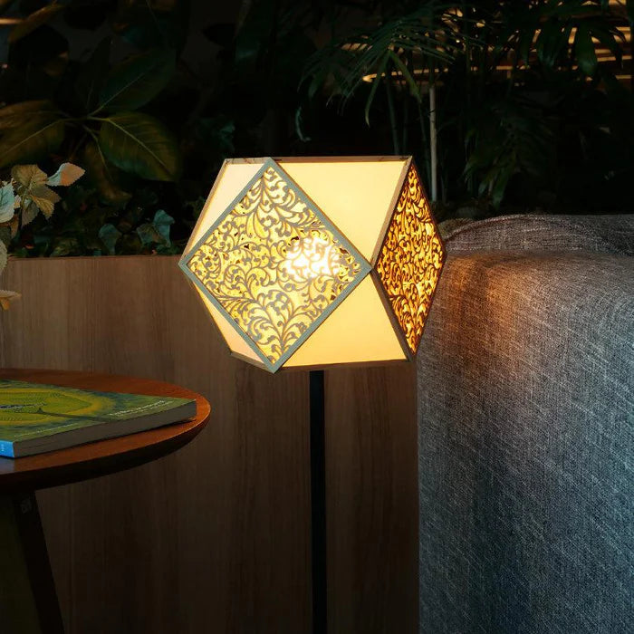 Kiriko lamp, Japanese Kiriko light, Kumiko Kiriko stand light, Japanese cube lamp, wooden Japanese lamp, Hinoki cypress lamp, Japanese lattice lamp, Kyoto handmade lamp, Murayama Mokko lamp, Kyo Sashimono lighting, Shippo pattern lamp, Asanoha hemp leaf lamp, masu square pattern lamp, arabesque Japanese lamp, Suminagashi lamp, flowing water lamp, traditional Japanese wooden lighting, handmade Japanese floor lamp, symbolic Japanese decor