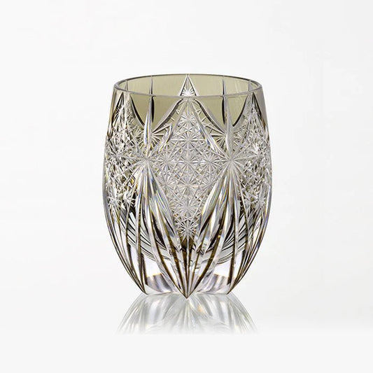 Edo Kiriko glass, Subaru rock glass, Japanese cut crystal, Kagami Crystal Edo Kiriko, Tatsuya Nemoto glassware, handcrafted Japanese crystal, Subaru constellation glass, Japanese glass art, luxury crystal glass Japan, traditional Japanese glassware, Edo Kiriko craftsmanship, symbolic Japanese crystal, hand-cut crystal glass, collectible Japanese glass, Subaru Edo cut glass