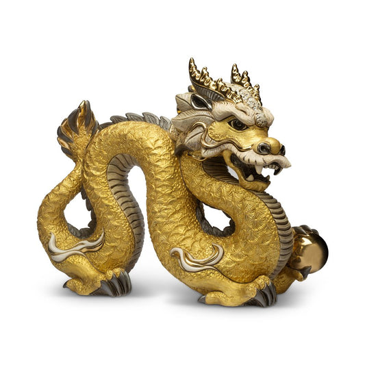 This artisan ceramic dragon sculpture is a collectible piece for lovers of Asian art, Chinese heritage décor, and limited‑edition figurines. Its hand‑crafted nature and limited availability enhance its appeal to collectors seeking investment‑quality works. The elegant hues and precise carving also make it a standout accent for traditional interiors or modern minimalist spaces, marrying ancient symbolism with contemporary display.