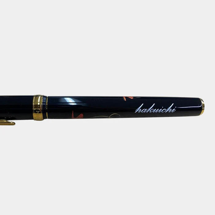 Kanazawa gold leaf fountain pen, Japanese fountain pen, Hakuichi pen, gold leaf writing pen, luxury Japanese pen, Red Fuji fountain pen, cherry blossom pen, moon and rabbit pen, goldfish fountain pen, Japanese art pen, handmade Japanese fountain pen, collectible fountain pen, Kanazawa craft pen, 18K gold nib pen, Japanese gift fountain pen