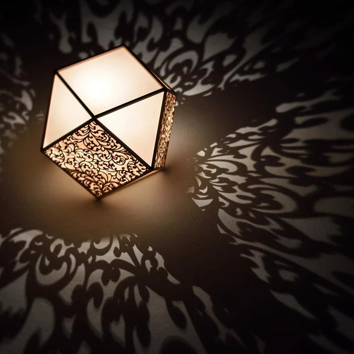 Kiriko lamp, Japanese Kiriko light, Kumiko Kiriko stand light, Japanese cube lamp, wooden Japanese lamp, Hinoki cypress lamp, Japanese lattice lamp, Kyoto handmade lamp, Murayama Mokko lamp, Kyo Sashimono lighting, Shippo pattern lamp, Asanoha hemp leaf lamp, masu square pattern lamp, arabesque Japanese lamp, Suminagashi lamp, flowing water lamp, traditional Japanese wooden lighting, handmade Japanese floor lamp, symbolic Japanese decor