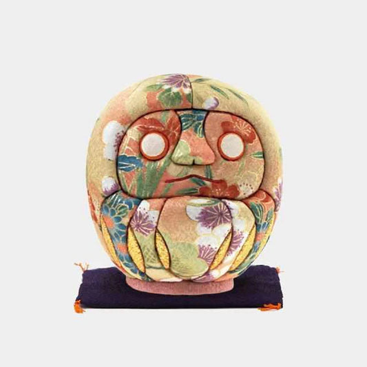Edo Daruma doll, Nishijin-ori Daruma, Yuzen kimono Daruma, Kakinuma Dolls Daruma, Japanese lucky doll, traditional Daruma decoration, Japanese perseverance talisman, handmade Daruma Japan, kimono fabric Daruma, Japanese goal-setting charm, Edo Kimekomi doll, large decorative Daruma, cultural Japanese gift, handcrafted Daruma figure, Japanese home decor charm, Daruma doll for success, Japanese traditional crafts, good luck Daruma ornament, collectible Daruma Japan.