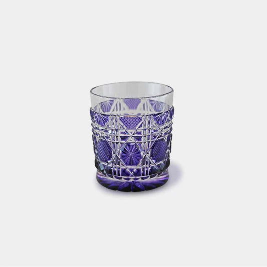 Satsuma cut glass, Satsuma Vidro old glass, Japanese crystal glassware, handcrafted cut glass Japan, Edo period inspired glass, paulownia wood box glass, Japanese artisan tumbler, gold purple glass, gold red glass, indigo Satsuma glass, lapis lazuli cut glass, green crystal tumbler Japan, yellow crystal glassware, luxury Japanese gift glass, Kagoshima glass craft