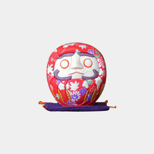 Edo Daruma doll, Nishijin-ori Daruma, Yuzen kimono Daruma, Kakinuma Dolls Daruma, Japanese lucky doll, traditional Daruma decoration, Japanese perseverance talisman, handmade Daruma Japan, kimono fabric Daruma, Japanese goal-setting charm, Edo Kimekomi doll, large decorative Daruma, cultural Japanese gift, handcrafted Daruma figure, Japanese home decor charm, Daruma doll for success, Japanese traditional crafts, good luck Daruma ornament, collectible Daruma Japan.