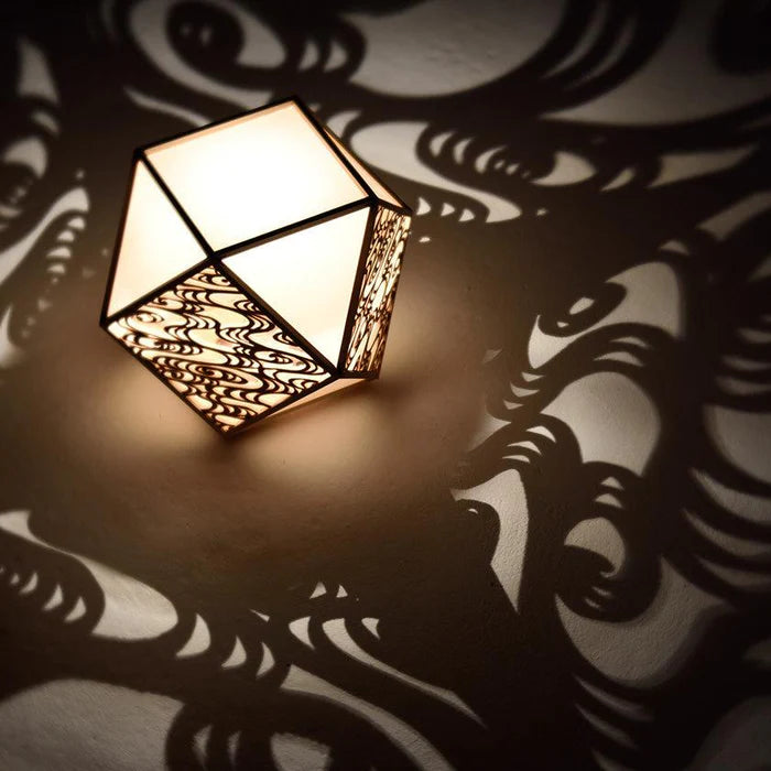 Kiriko lamp, Japanese Kiriko light, Kumiko Kiriko stand light, Japanese cube lamp, wooden Japanese lamp, Hinoki cypress lamp, Japanese lattice lamp, Kyoto handmade lamp, Murayama Mokko lamp, Kyo Sashimono lighting, Shippo pattern lamp, Asanoha hemp leaf lamp, masu square pattern lamp, arabesque Japanese lamp, Suminagashi lamp, flowing water lamp, traditional Japanese wooden lighting, handmade Japanese floor lamp, symbolic Japanese decor