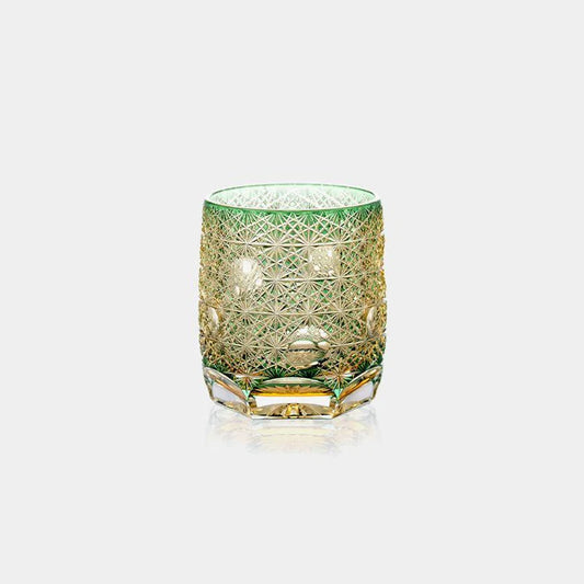 Edo Kiriko rocks glass, Japanese cut glass, Kagami Crystal rocks glass, Marimo glass, Junichi Nabetani Edo Kiriko, traditional Japanese glassware, Edo faceted glass, Japanese whiskey glass, handmade crystal whiskey tumbler, artisan rocks glass, Kagami Edo Kiriko, whiskey glass gift Japan, Edo Kiriko drinking glass, luxury Japanese glassware, whiskey tumbler crystal Japan, Japanese whiskey cup