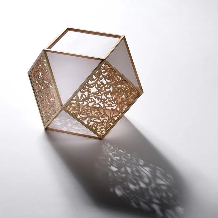 Kiriko lamp, Japanese Kiriko light, Kumiko Kiriko stand light, Japanese cube lamp, wooden Japanese lamp, Hinoki cypress lamp, Japanese lattice lamp, Kyoto handmade lamp, Murayama Mokko lamp, Kyo Sashimono lighting, Shippo pattern lamp, Asanoha hemp leaf lamp, masu square pattern lamp, arabesque Japanese lamp, Suminagashi lamp, flowing water lamp, traditional Japanese wooden lighting, handmade Japanese floor lamp, symbolic Japanese decor
