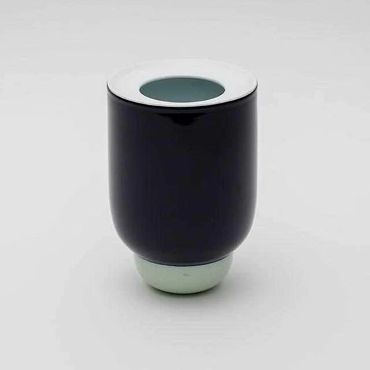 Pauline Deltour vase, Imari Arita porcelain vase, Japanese porcelain flower vase, modern Japanese vase, White Red vase, Dark Blue Celadon vase, designer porcelain vase Japan, contemporary Japanese ceramics, footed porcelain vase, Saga Prefecture pottery, handmade Japanese vase, luxury porcelain vase, Japanese design home decor, minimalist flower vase, collectible designer vase